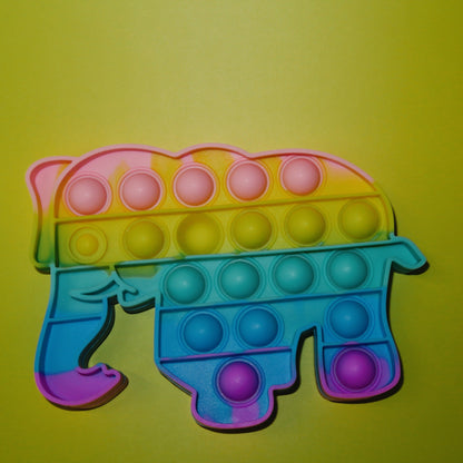 Rainbow Animal Fidget Popper